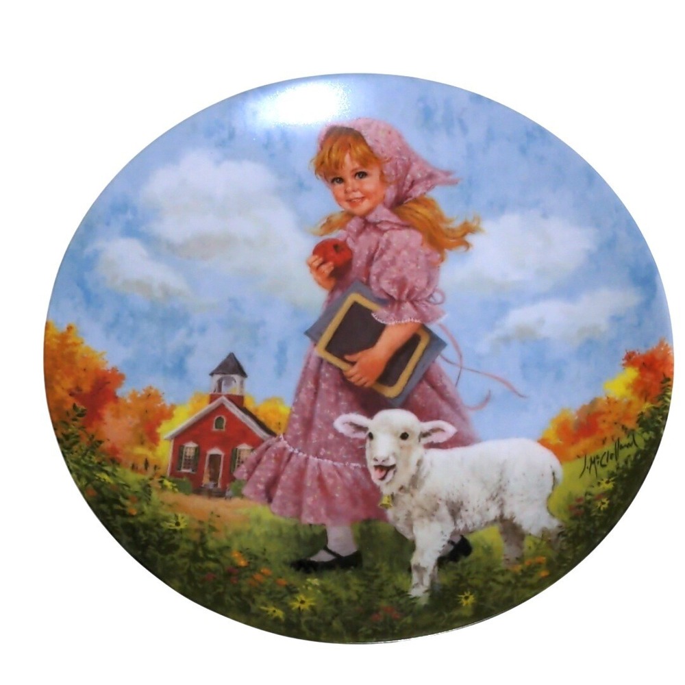 Reco Mary Had a Little Lamb Collector Plate John McClelland 1985 VTG COA Knowles